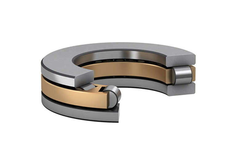 Flat thrust roller bearing